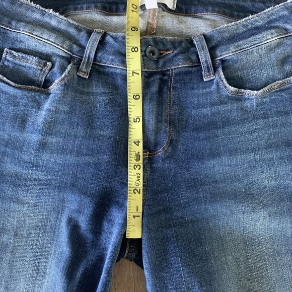 Paige Women's Verdugo Crop Raw Fringe Hem Size 29 Stretchy Skinny - Picture 4 of 10